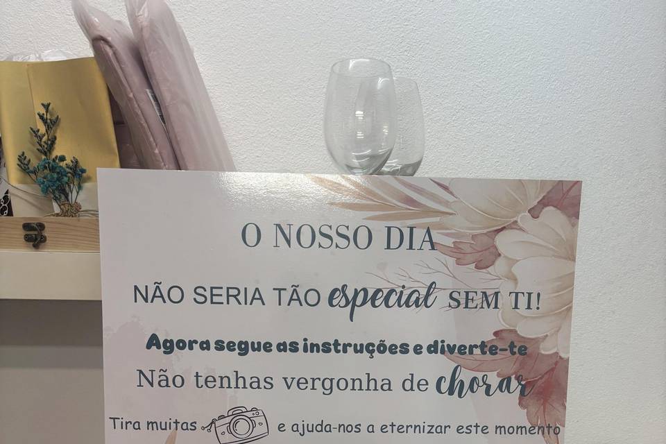 Placa salão