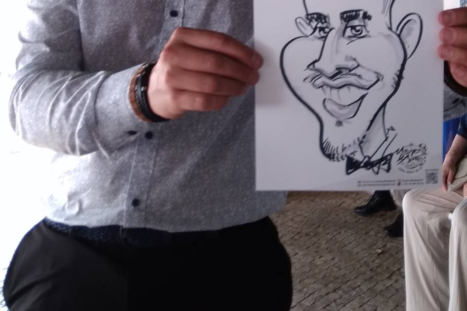 Caricaturas ao vivo