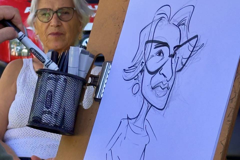 Caricaturas ao vivo