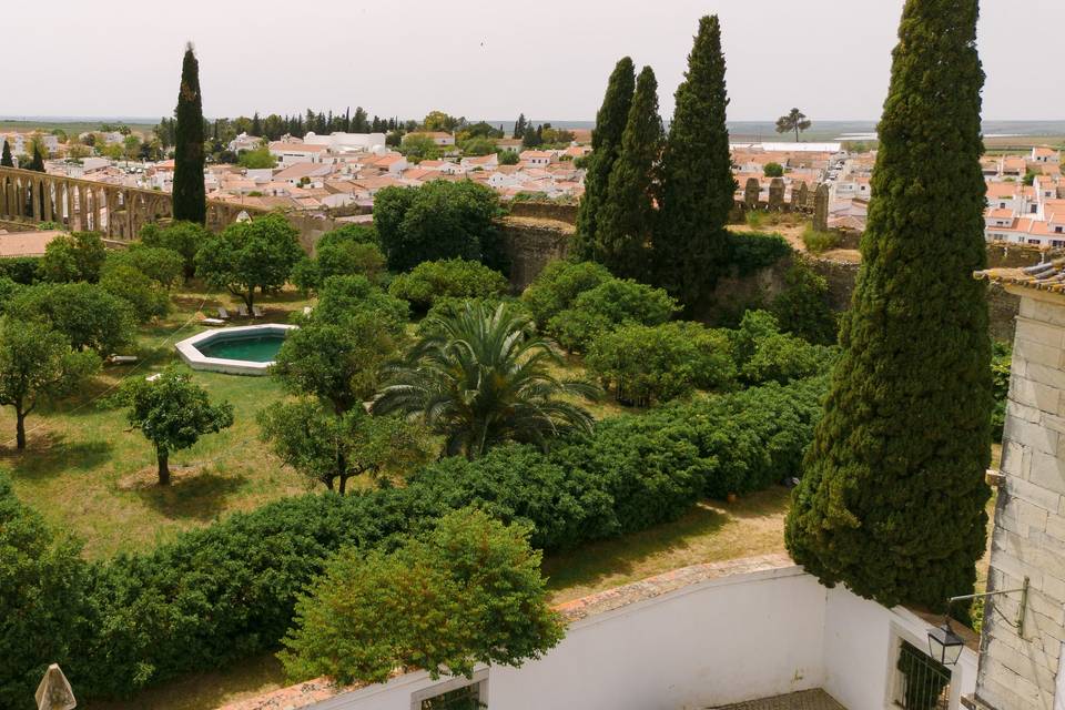 Vista do geral do jardim