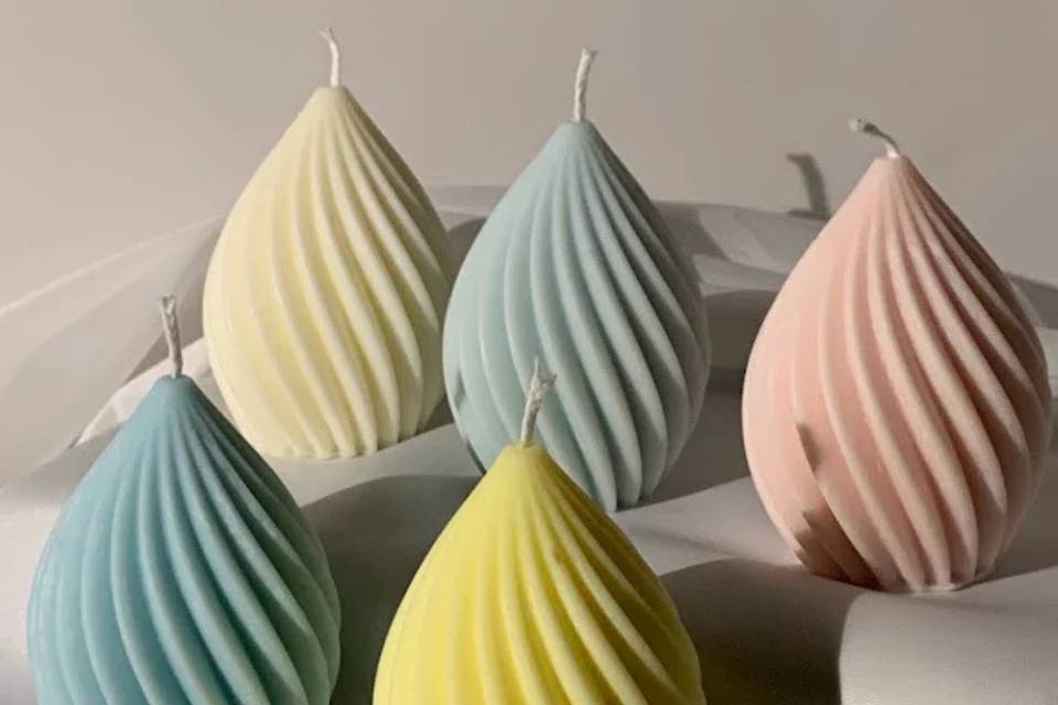 Velas de soja: pear