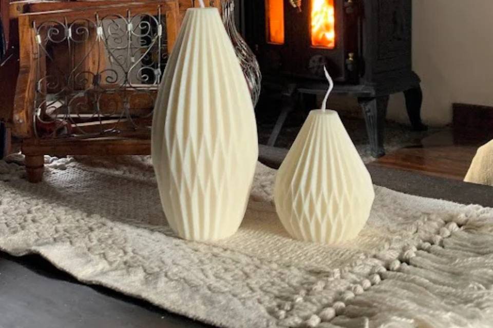 Velas de soja: geometric glow