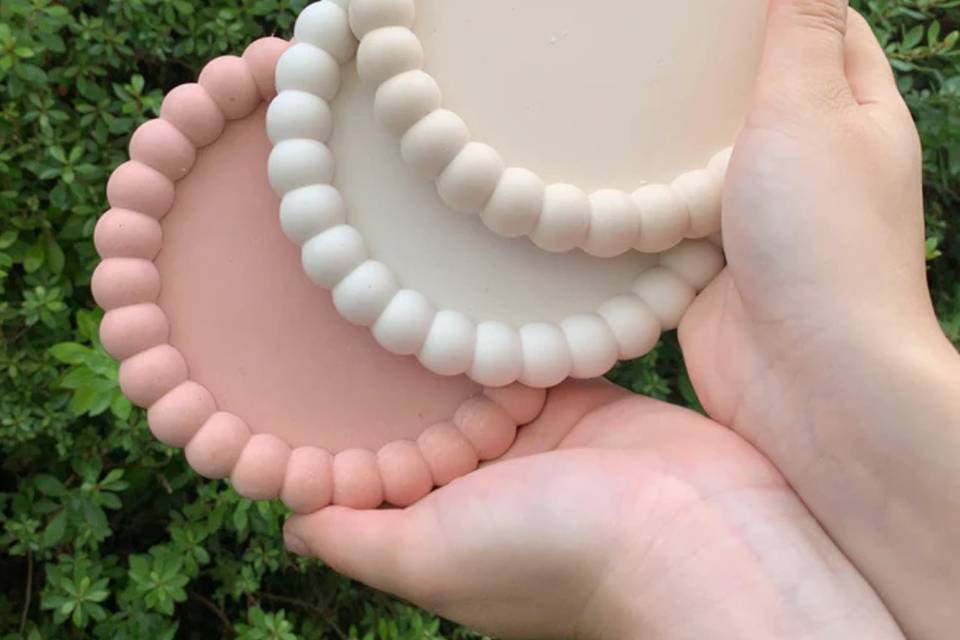 Jesmonite: bubbles tray