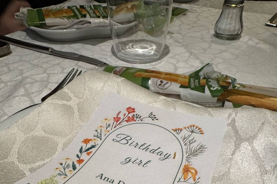 Lembrança de aniversário