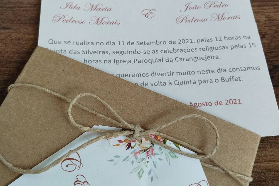 Convite craft floral