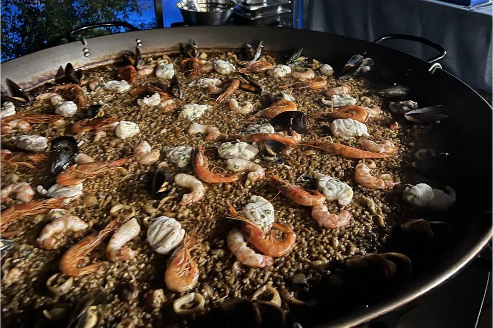 Paella de marisco