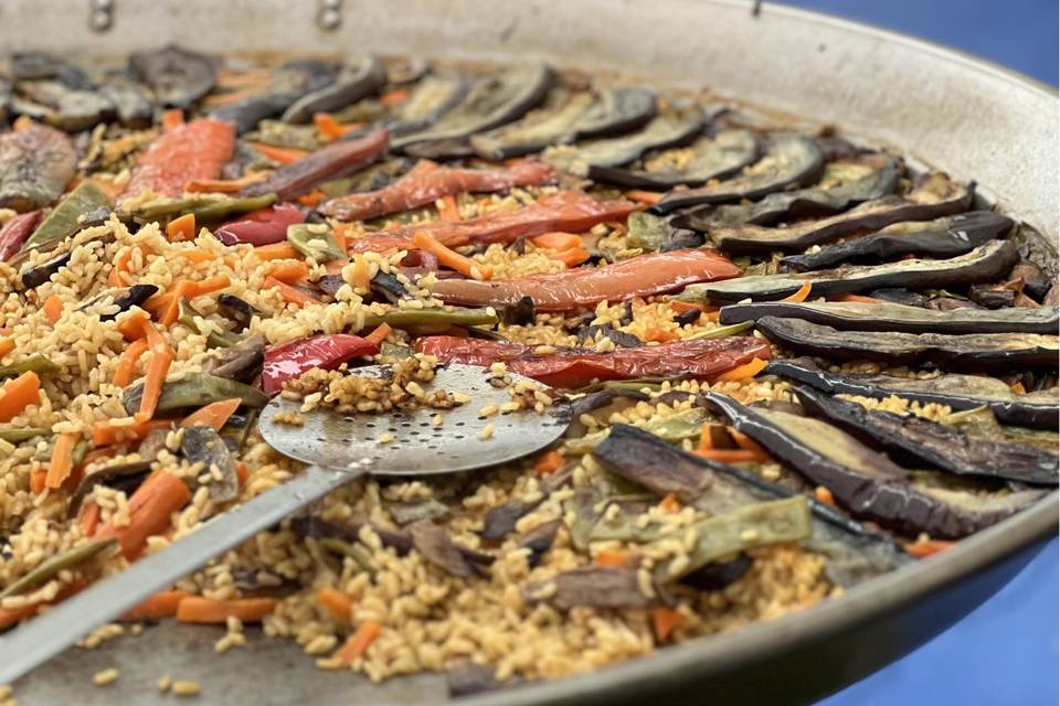 Paella vegana