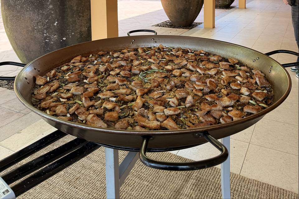 Arroz de secreto numa Quinta