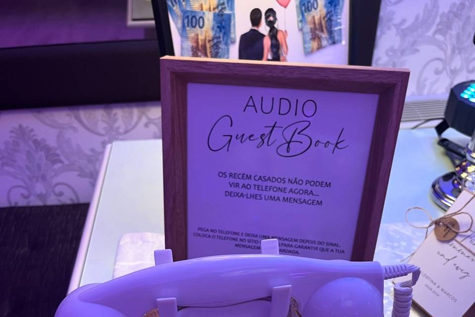 Audio guest book