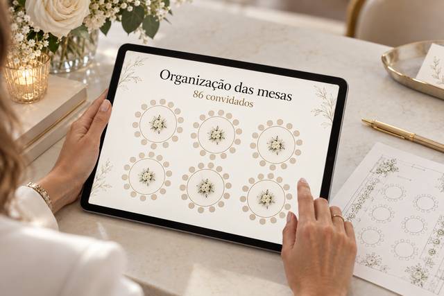 Organização das mesas