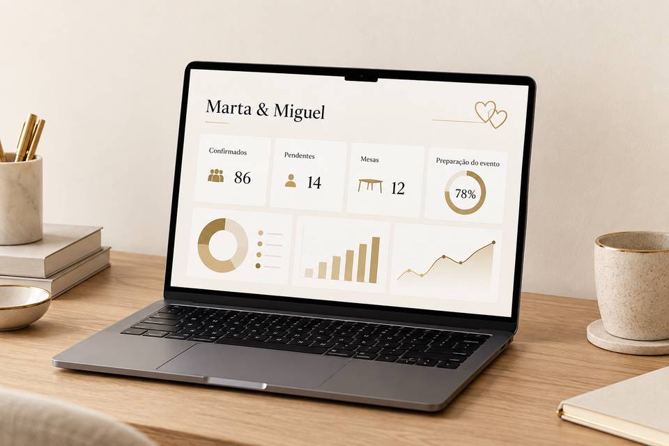 Painel de gestão do evento