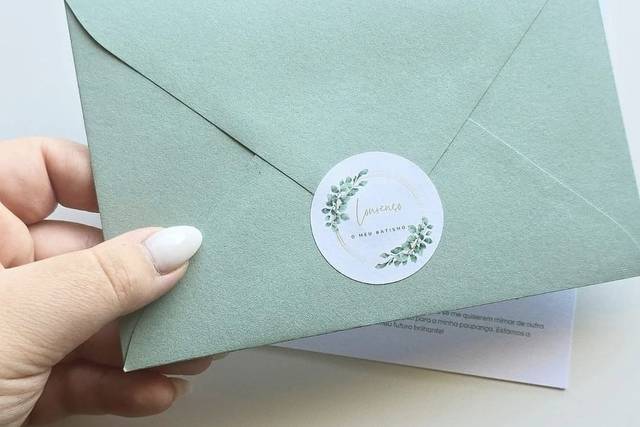 Fecho em autocolante