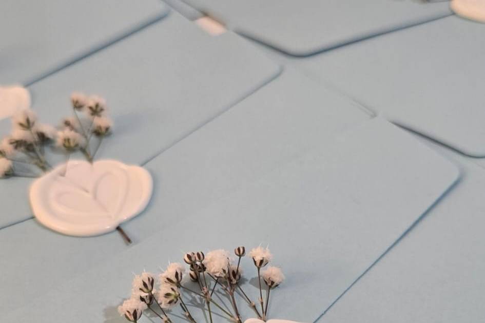 Lacre com flores naturais