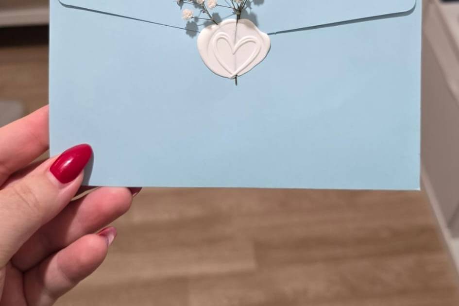 Lacre com flores naturais