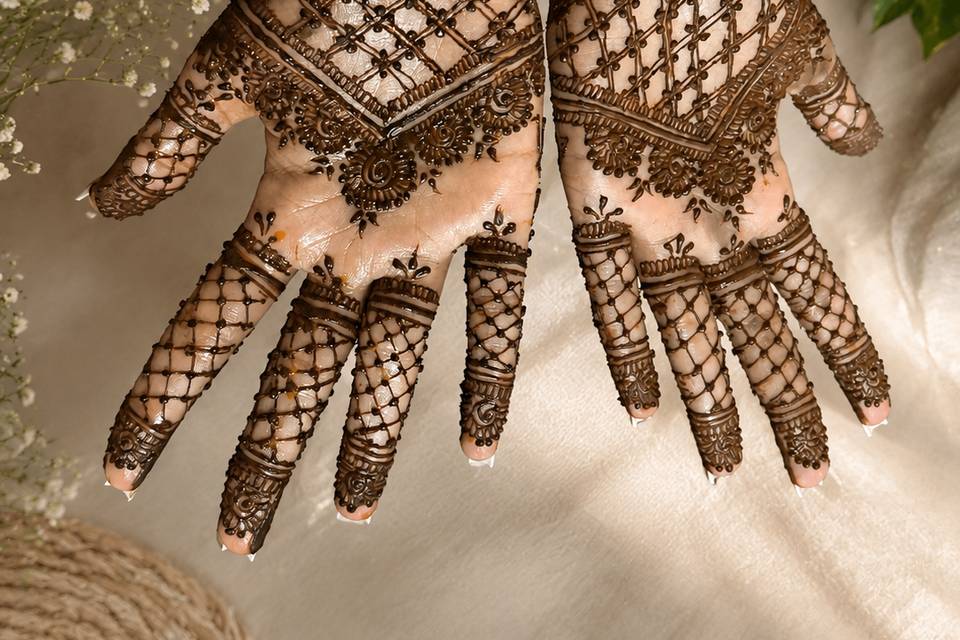 Traditional henna design