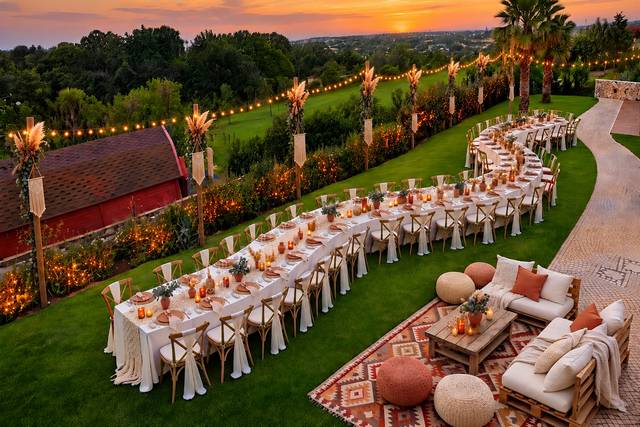 Dining in the garden