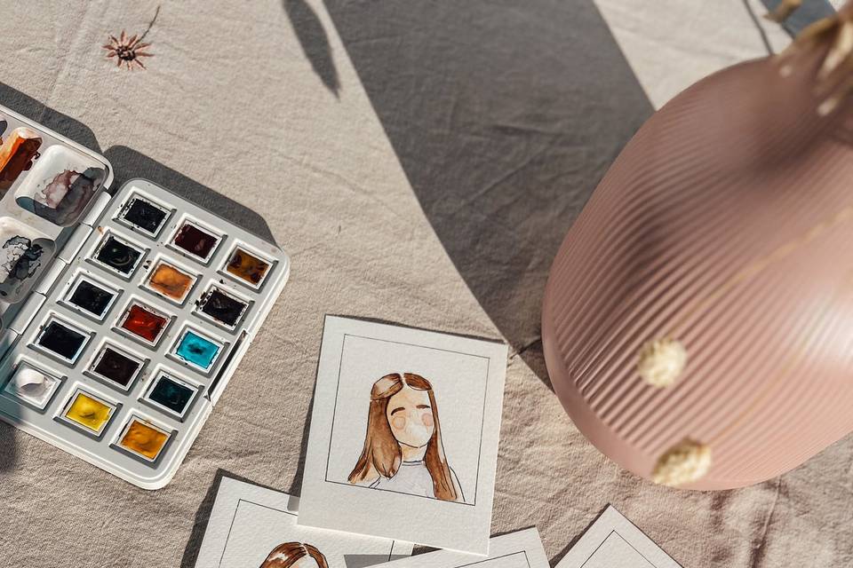 Pintura de Convidados Aguarela