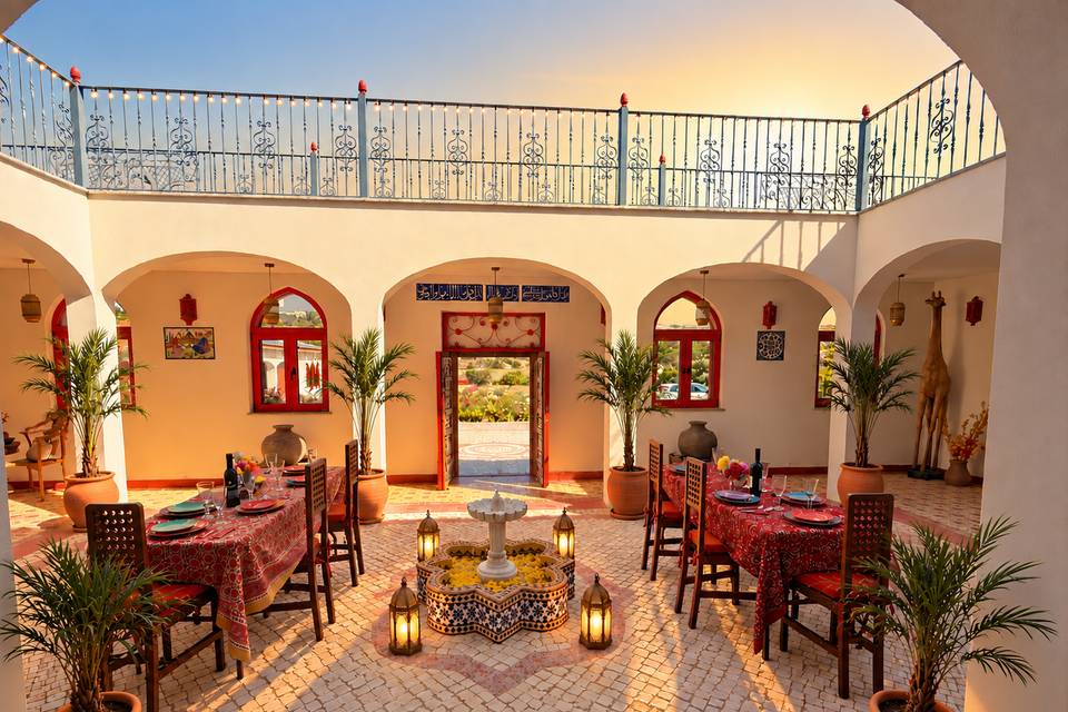 Inner courtyard with fountain