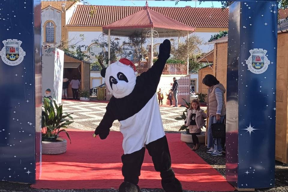 Animação com mascote