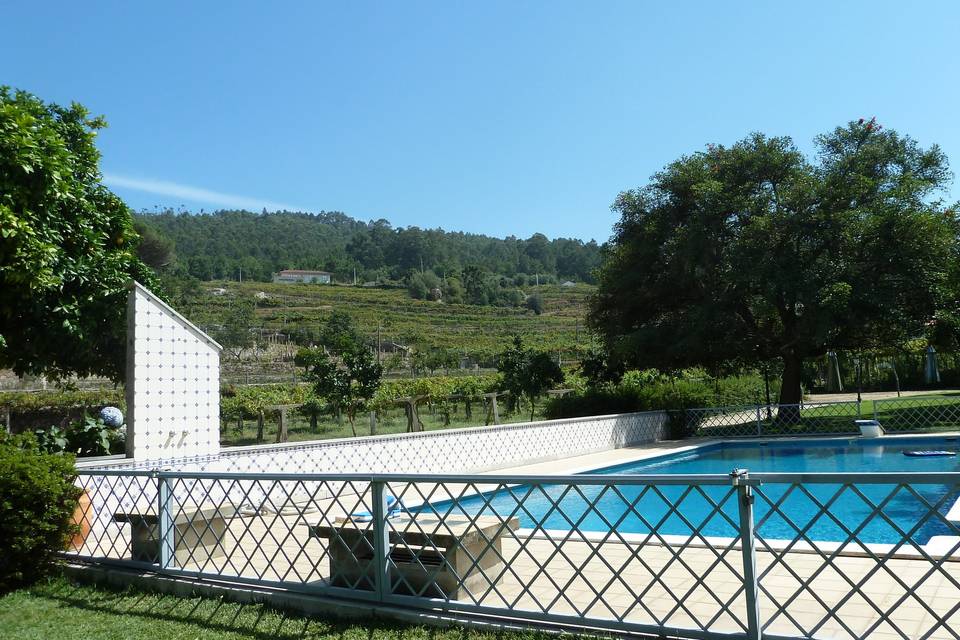 Piscina com protecção