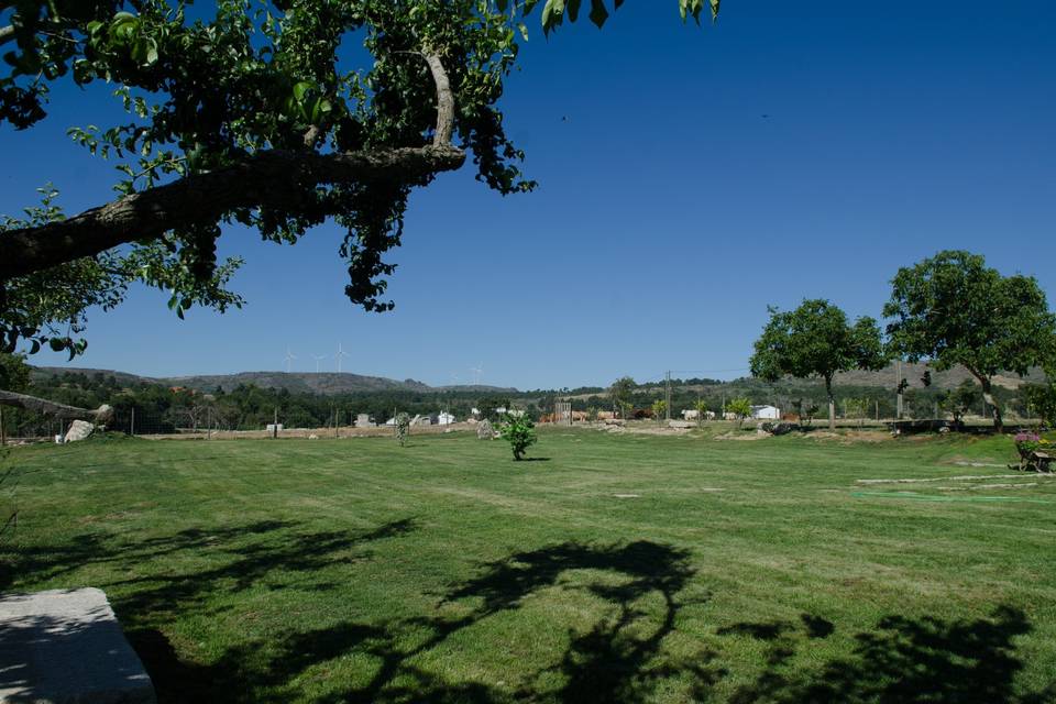 Vista com tenda