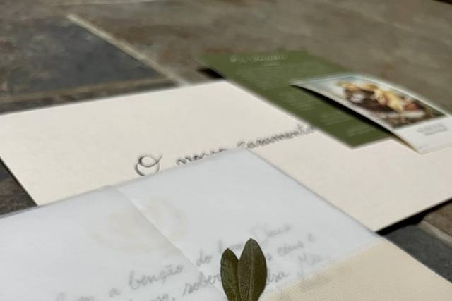 Convite de casamento clássico
