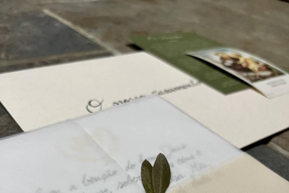 Convite de casamento clássico