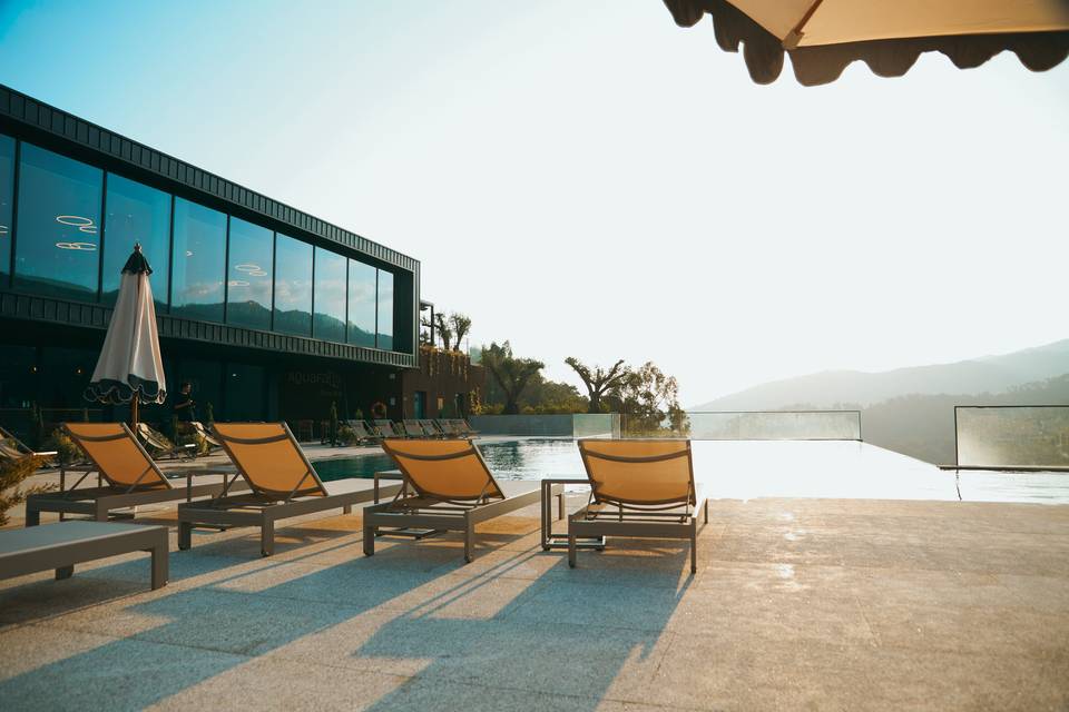 área da piscina