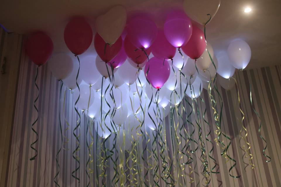 Largada de balões luminosos