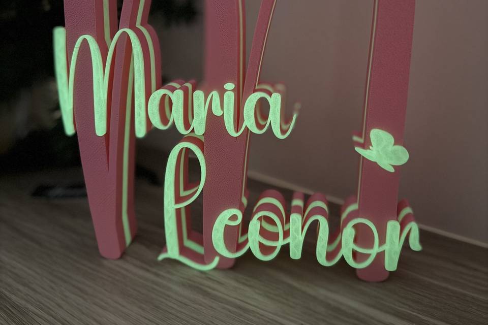 Decoração luminescente