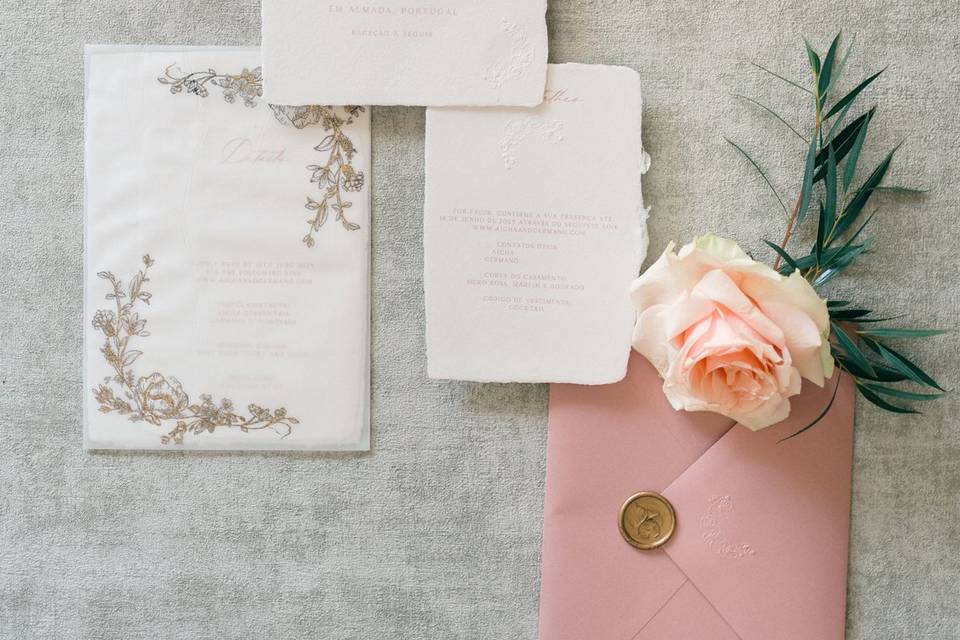 Convite de casamento