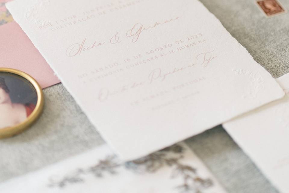 Convite de casamento