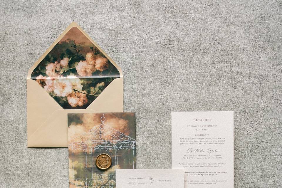 Convite de casamento