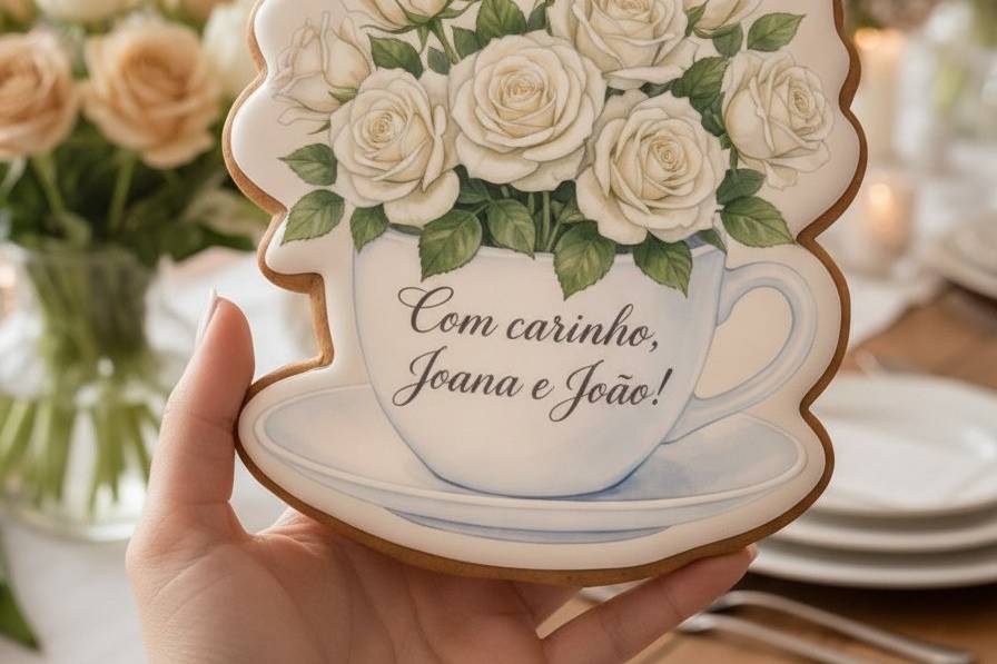 Bolacha lembrança de Casamento