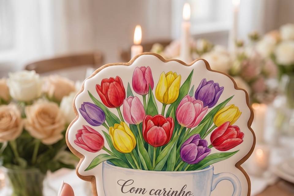 Bolacha lembrança de Casamento