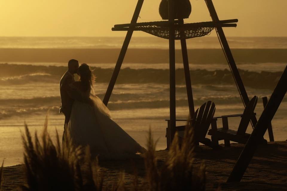Noivos Por do Sol