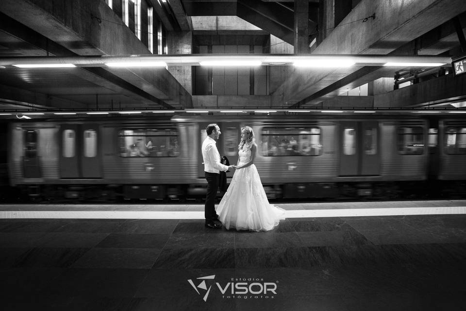 O metro de Lisboa - noivos