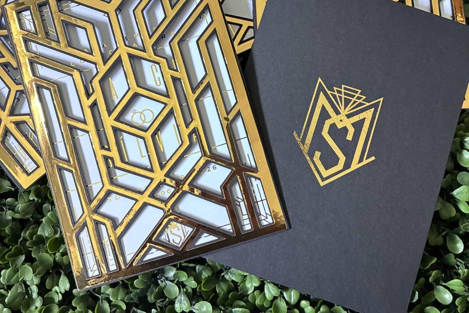 Convite estilo Art Déco