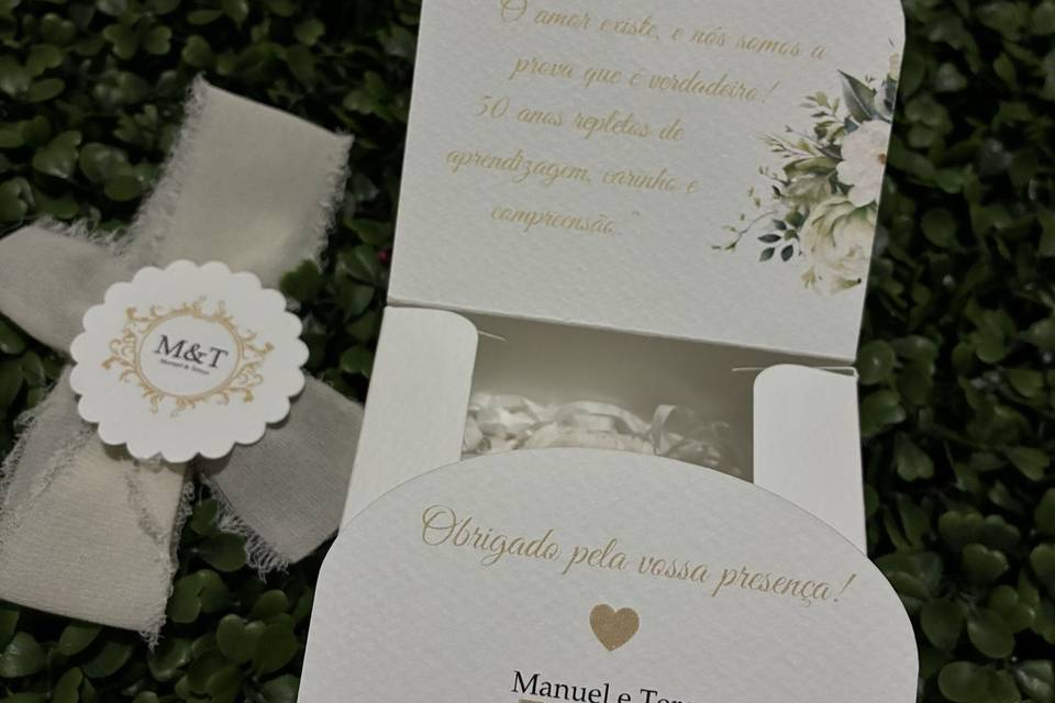 Lembrança Bodas de Ouro