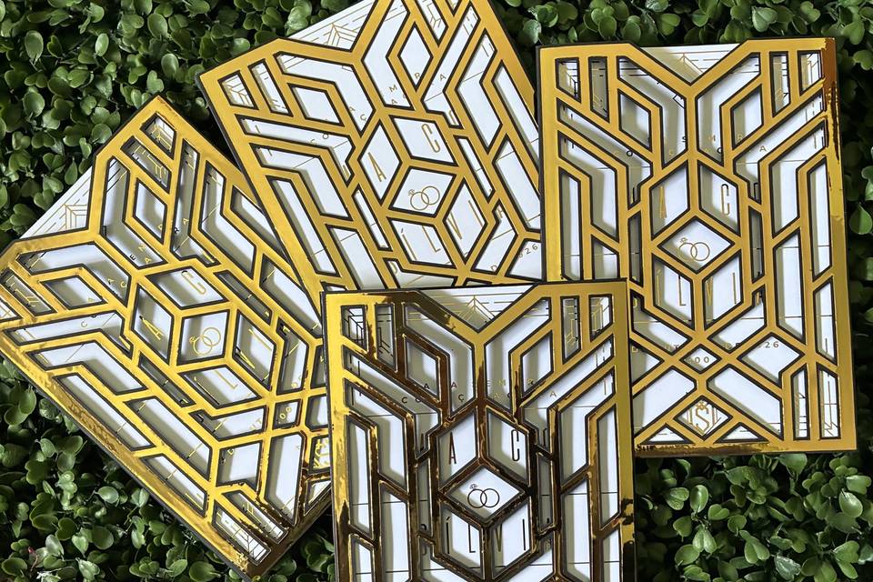 Convite estilo Art Déco