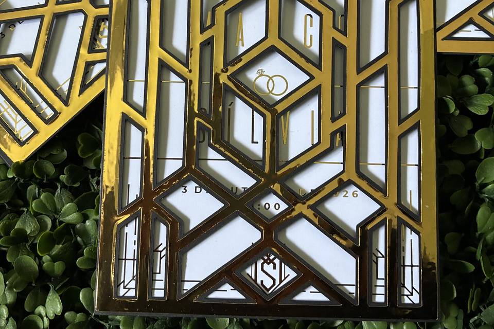 Convite estilo Art Déco