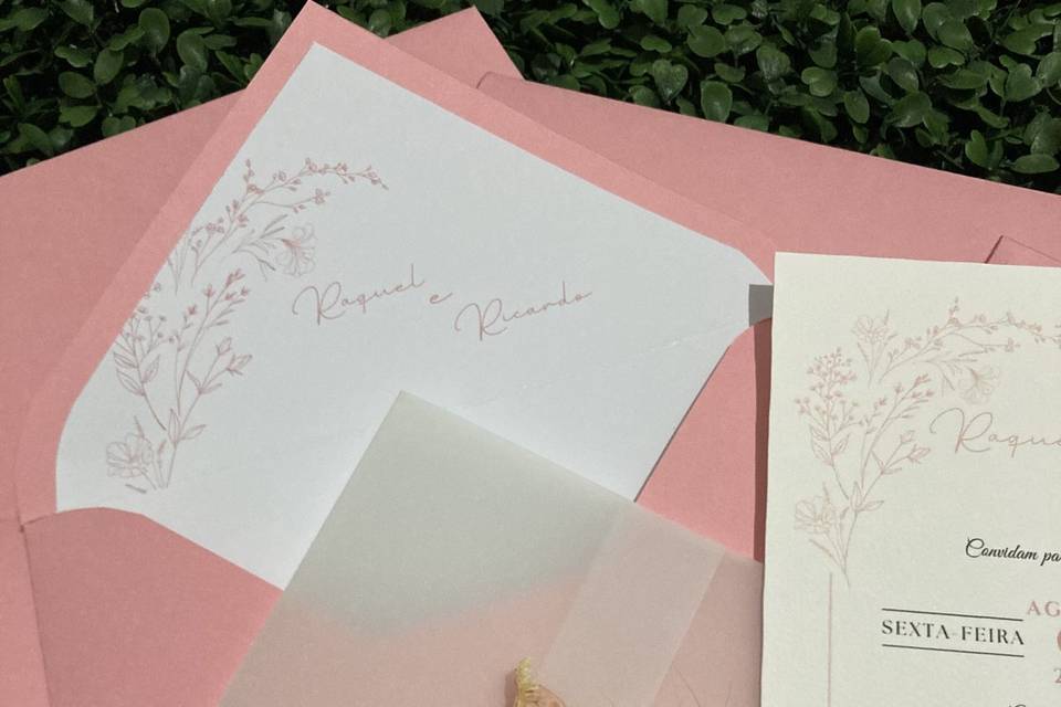 Convite c/ envelope