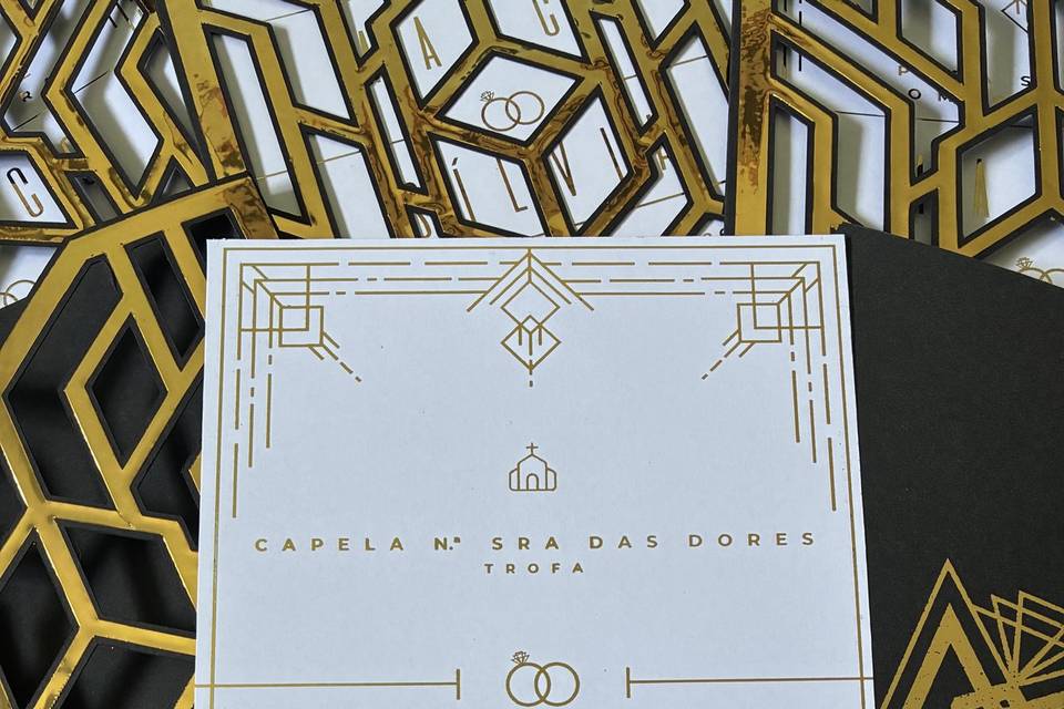 Convite estilo Art Déco