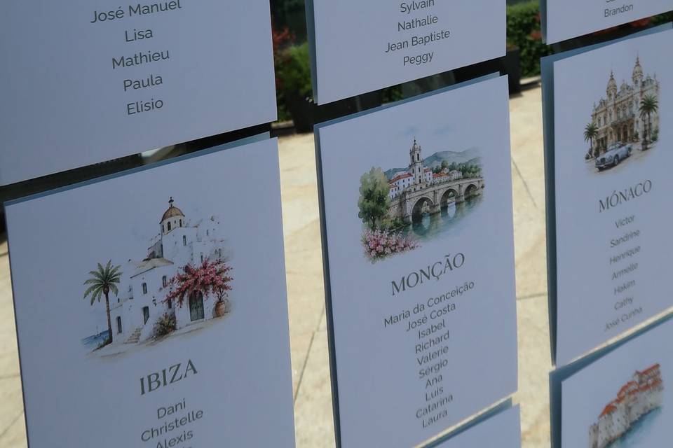 Personalized place cards & sti