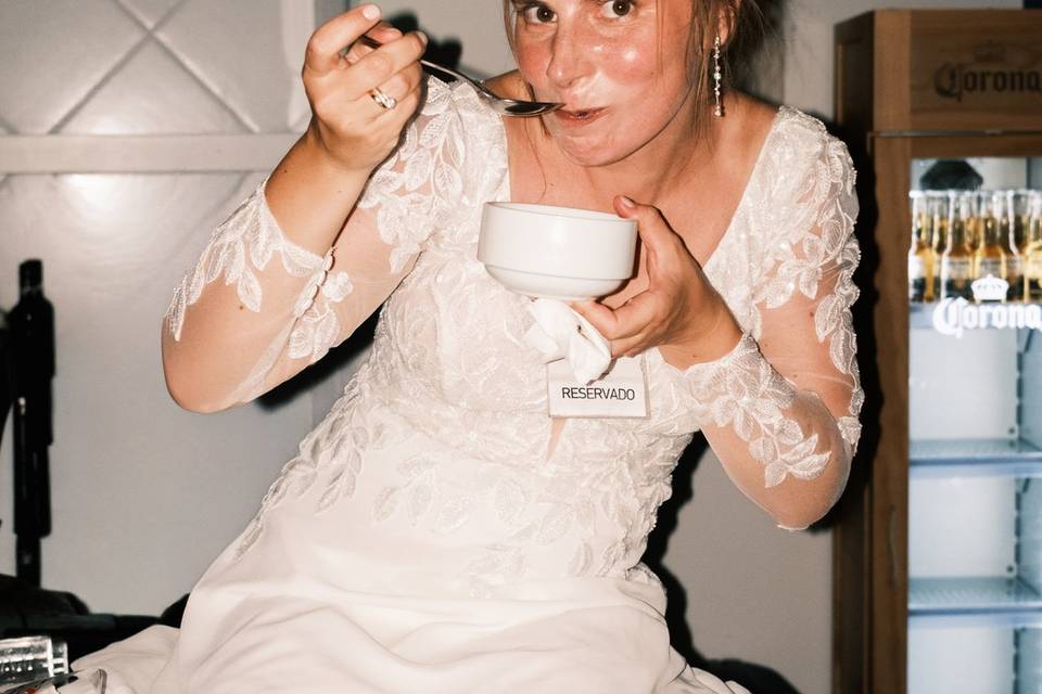 Pausa durante a festa