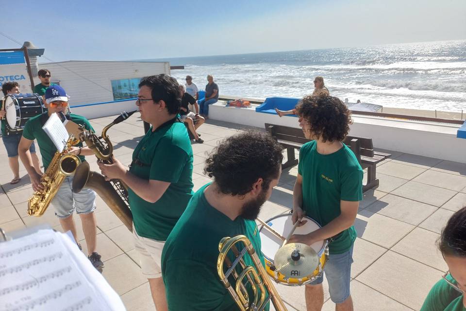 Animação na praia