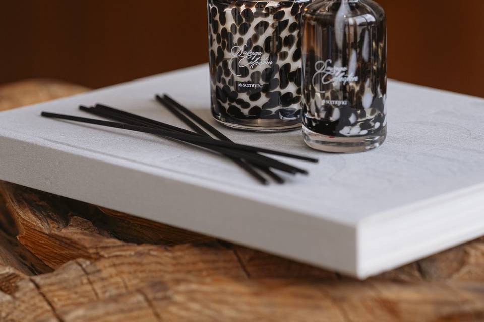 Velas de soja em copo de vidro