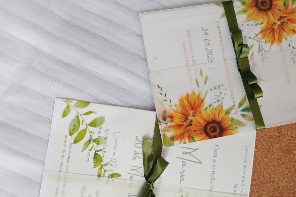 Convites papel vegetal