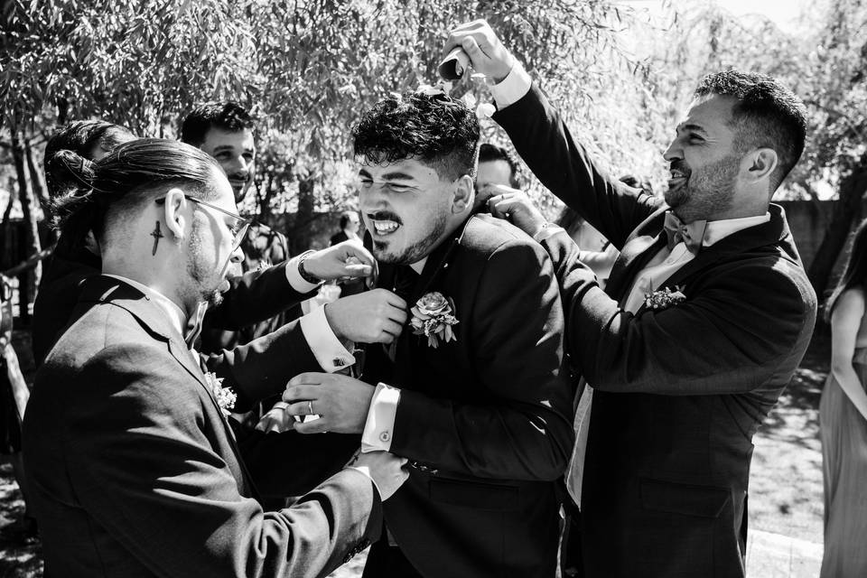 Momento divertido entre amigos