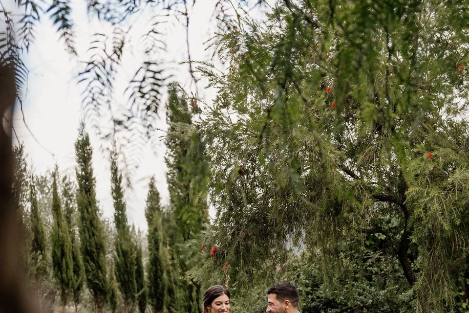 Passeio no jardim da quinta